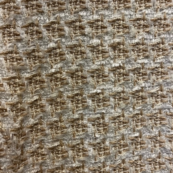 Forever 21 Contemporary Cream White And Gold Short Sleeve Dress Size Small - Picture 5 of 8